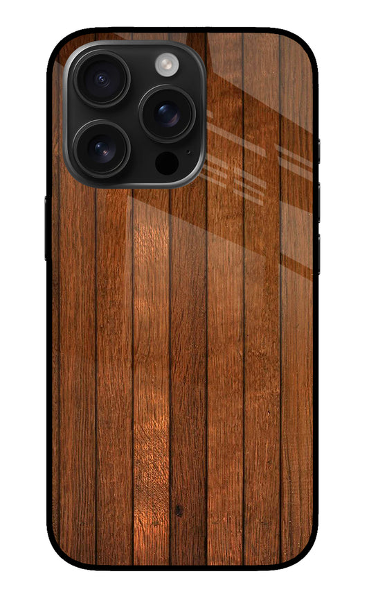 Wooden Artwork Bands iPhone 16 Pro Glass Case