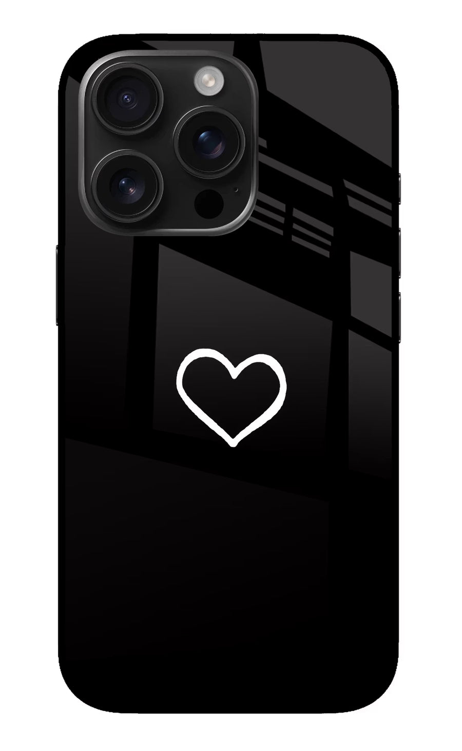 Heart iPhone 16 Pro Back Cover, Metal case