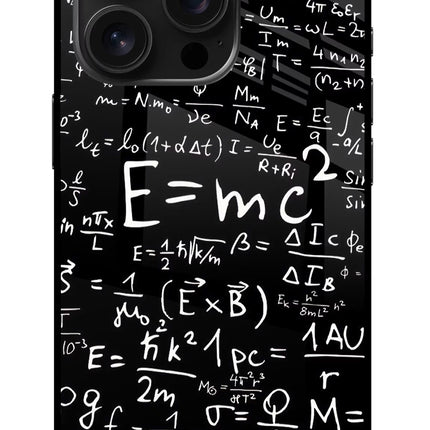 Physics Formula iPhone 16 Pro Glass Case Back Cover by Casekaro