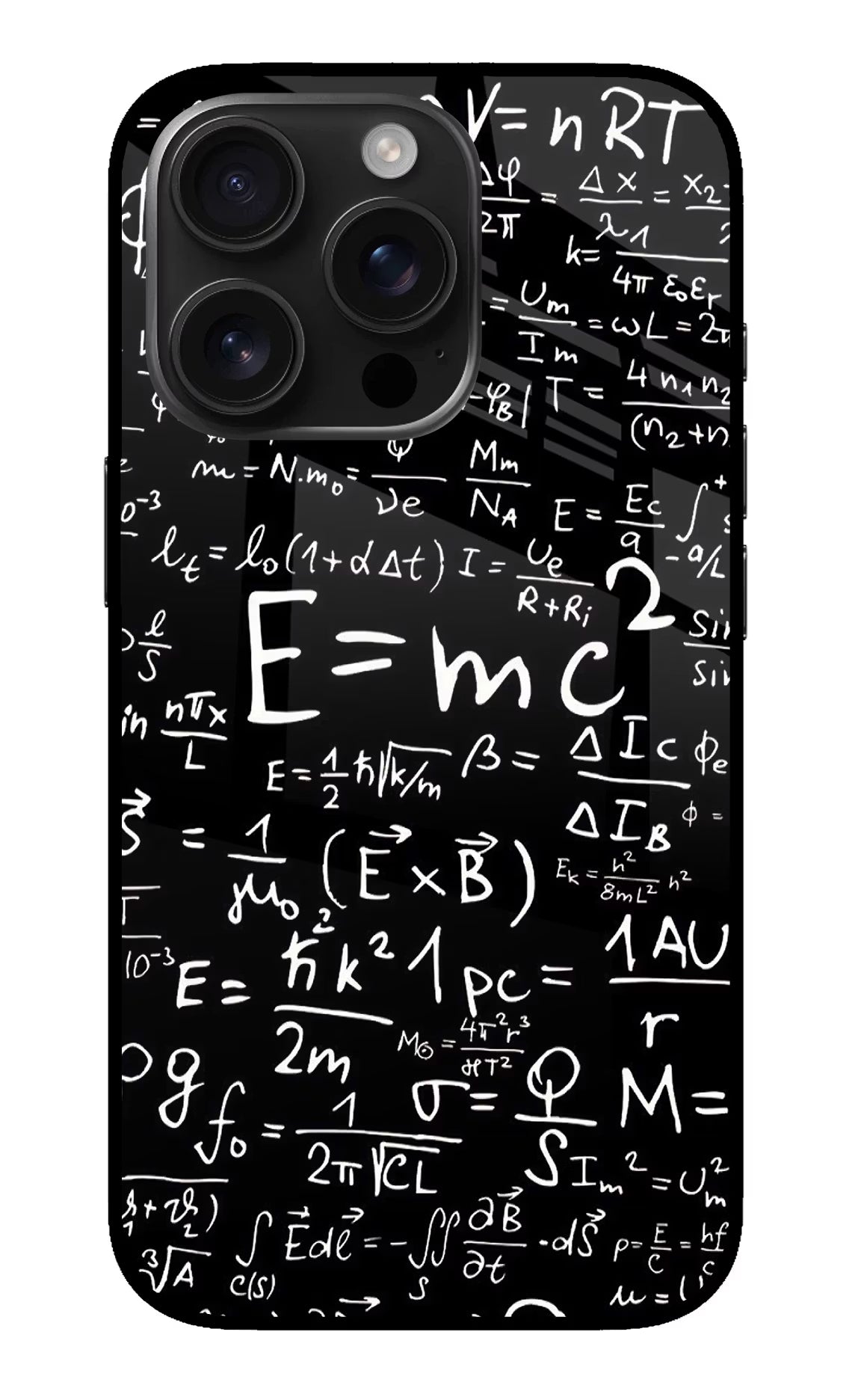 Physics Formula iPhone 16 Pro Glass Case Back Cover by Casekaro