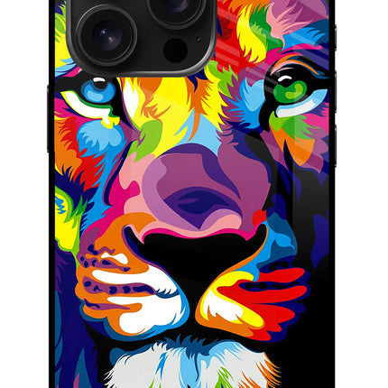 Lion iPhone 16 Pro Glass Case Back Cover by Casekaro