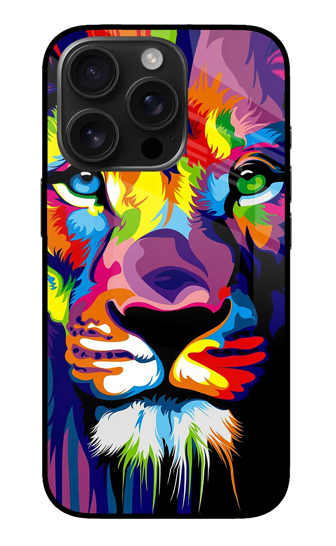 Lion iPhone 16 Pro Glass Case Back Cover by Casekaro