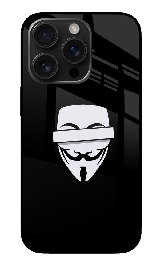 Anonymous Face iPhone 16 Pro Glass Case