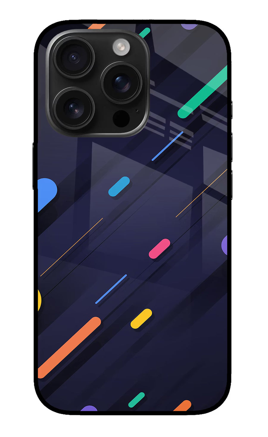 Abstract Design iPhone 16 Pro Back Cover, Metal case