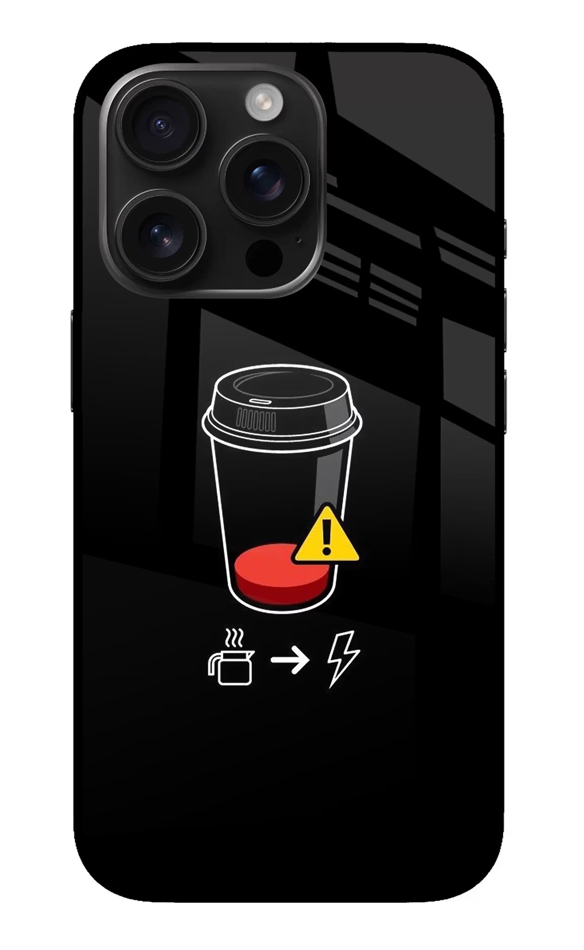 Coffee iPhone 16 Pro Glass Case Back Cover by Casekaro