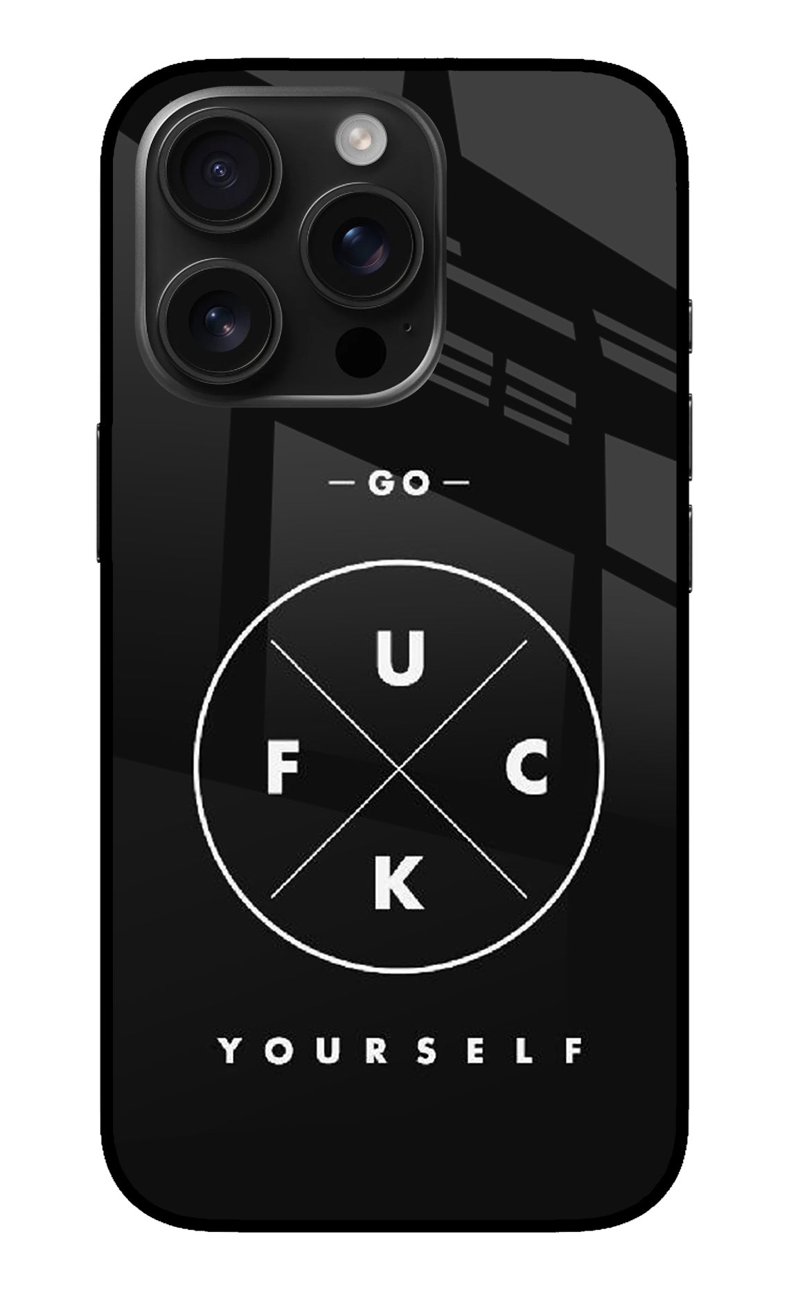 Go Fuck Yourself iPhone 16 Pro Glass Case