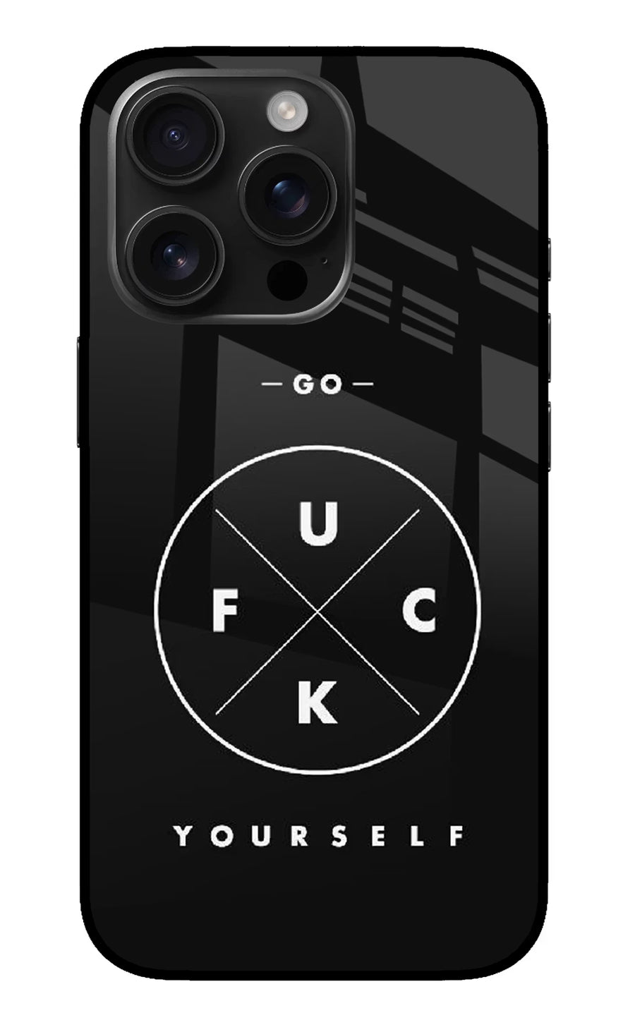 Go Fuck Yourself iPhone 16 Pro Back Cover, Metal case
