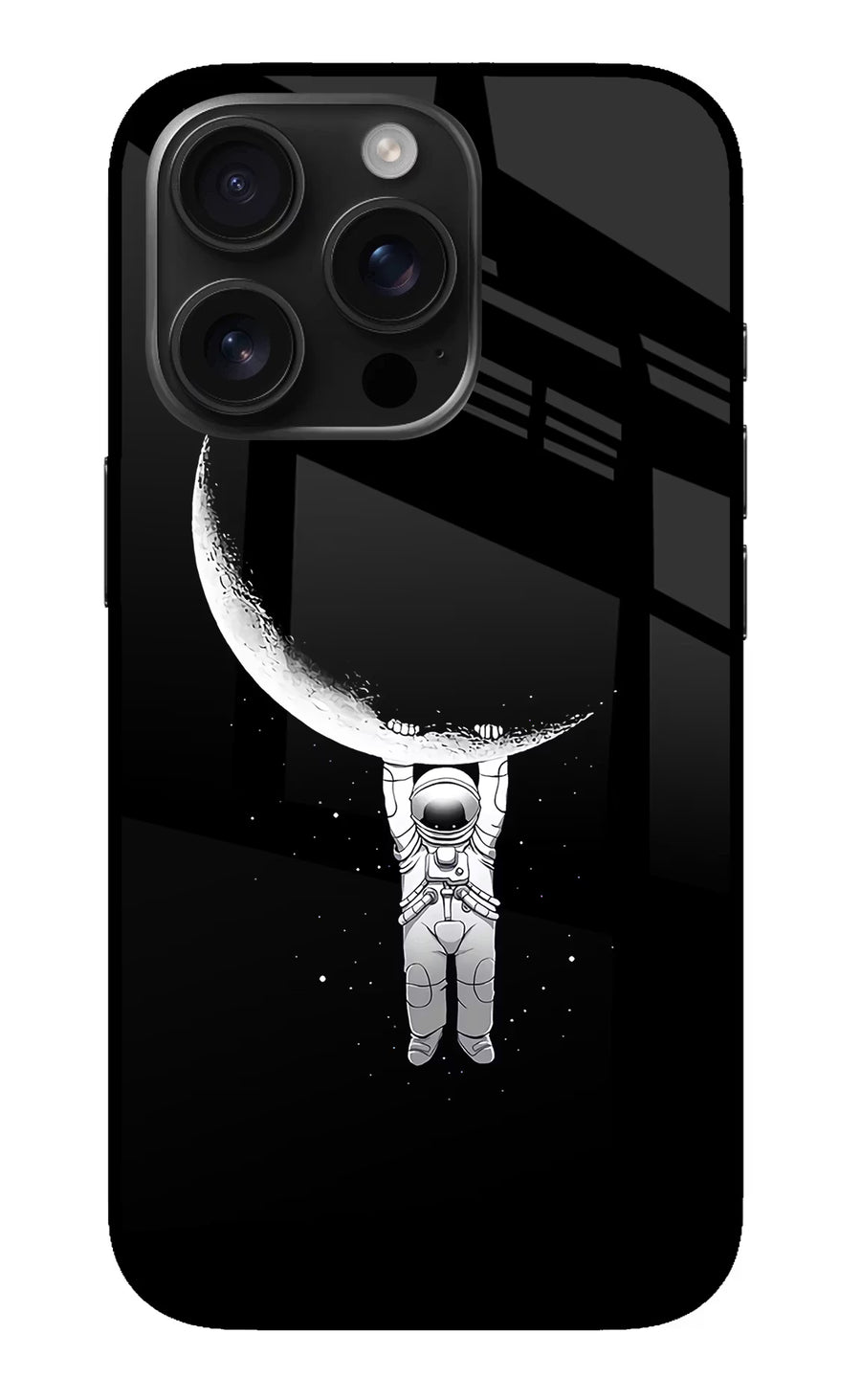 Moon Space iPhone 16 Pro Back Cover, Metal case