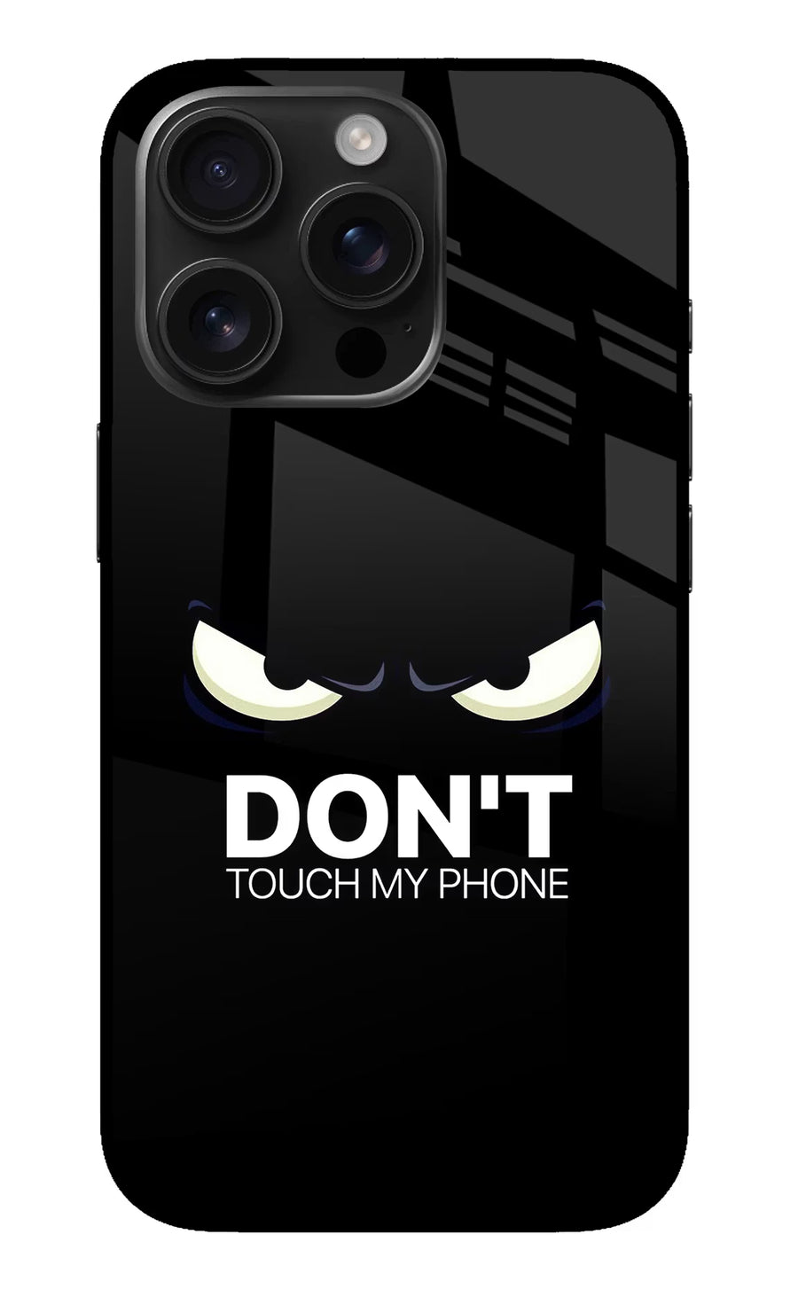 Don'T Touch My Phone iPhone 16 Pro Back Cover, Metal case