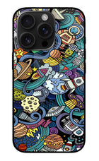 Space Abstract iPhone 16 Pro Glass Case