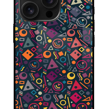 Geometric Abstract iPhone 16 Pro Glass Case