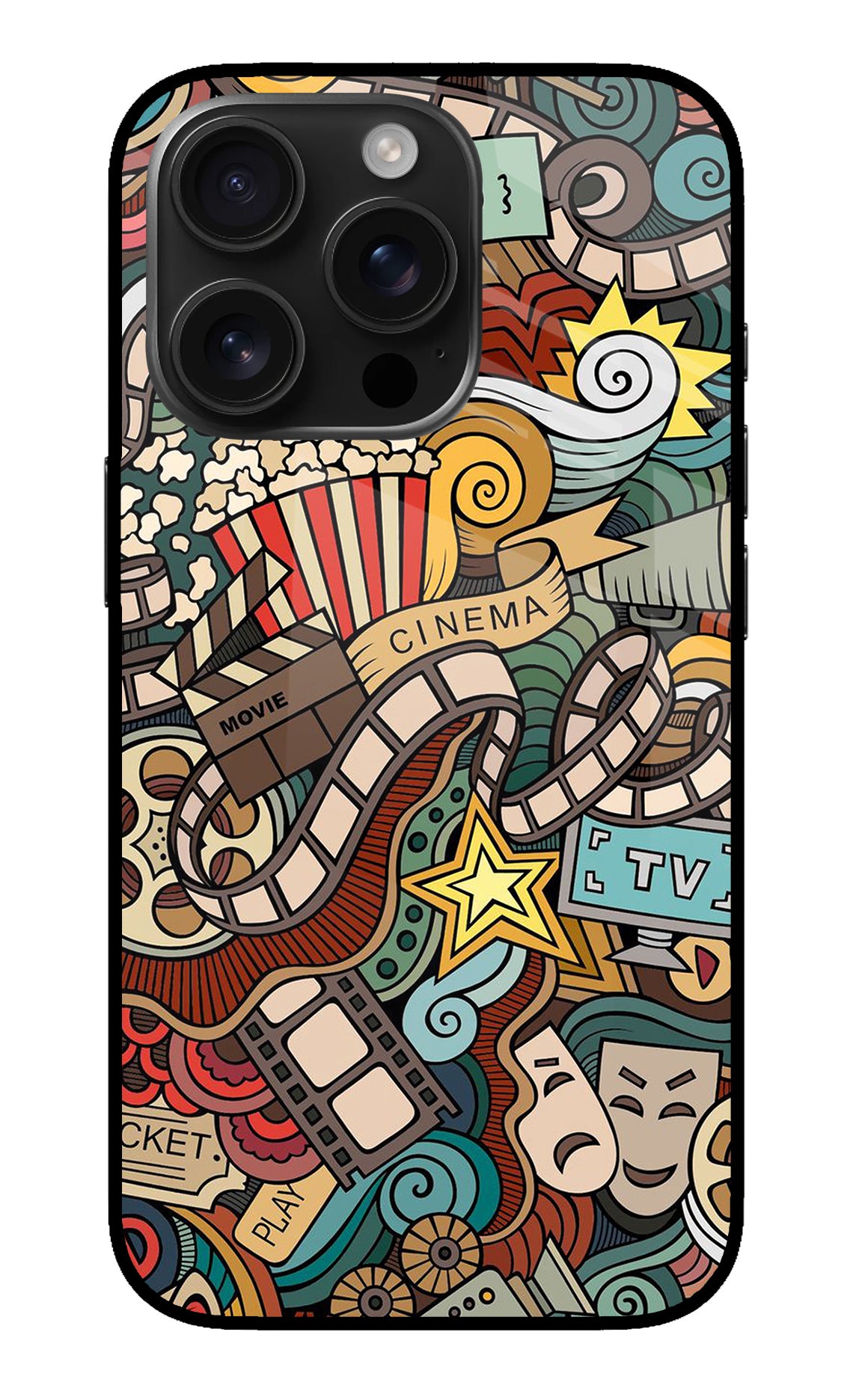 Cinema Abstract iPhone 16 Pro Back Cover