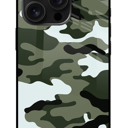 Camouflage iPhone 16 Pro Glass Case