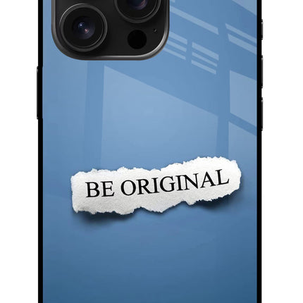 Be Original iPhone 16 Pro Glass Case Back Cover by Casekaro