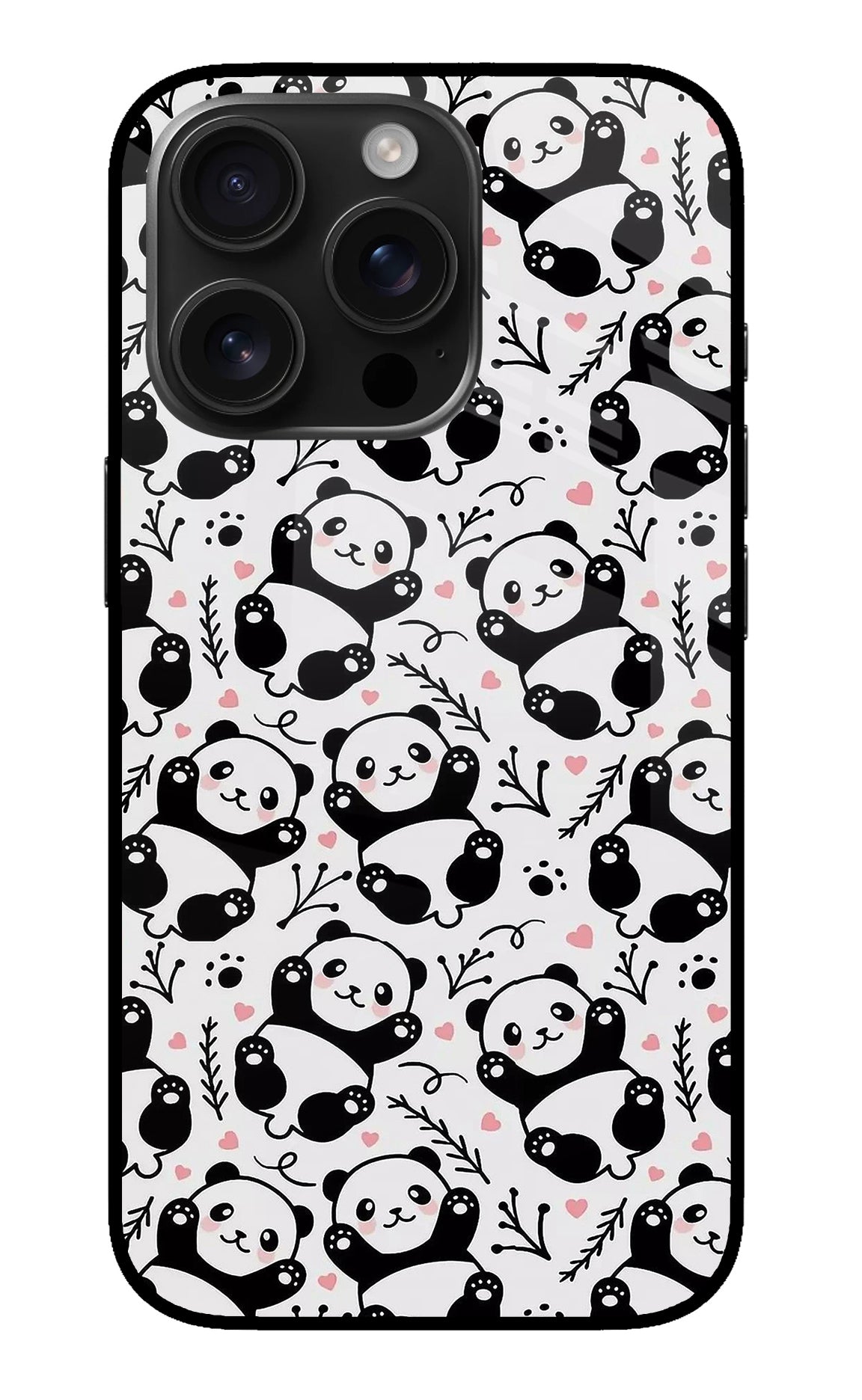 Cute Panda iPhone 16 Pro Back Cover