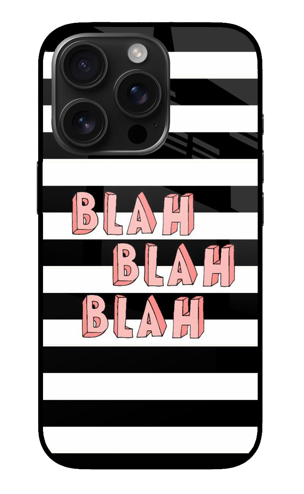 Blah Blah Blah iPhone 16 Pro Back Cover