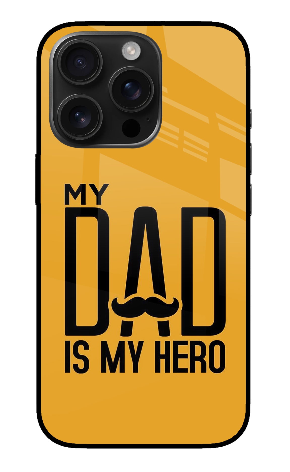 My Dad Is My Hero iPhone 16 Pro Glass Case