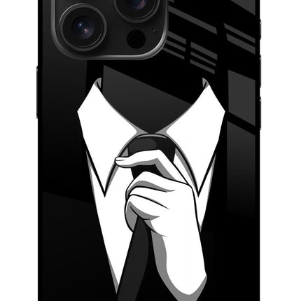 Black Tie iPhone 16 Pro Glass Case