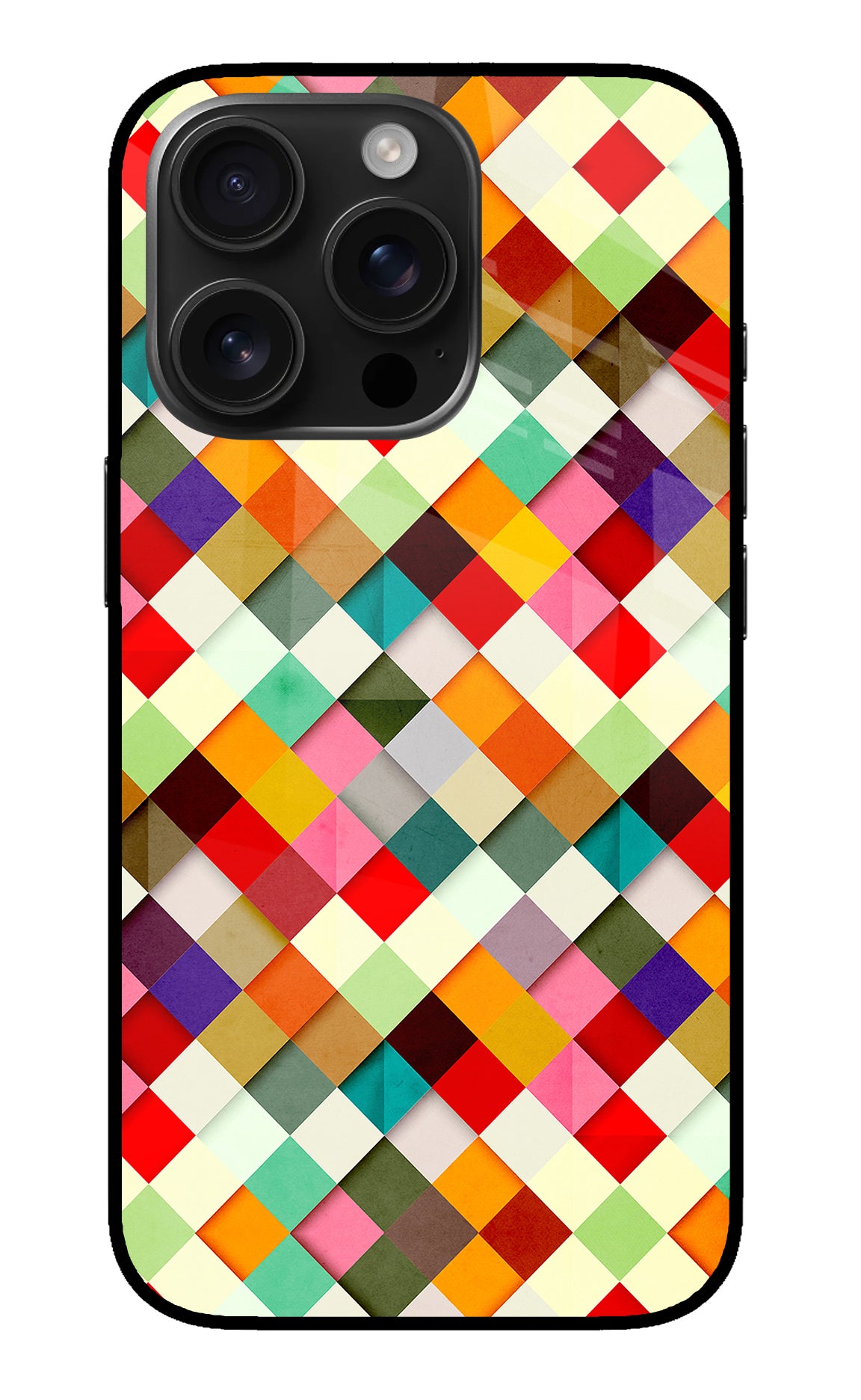 Geometric Abstract Colorful iPhone 16 Pro Back Cover