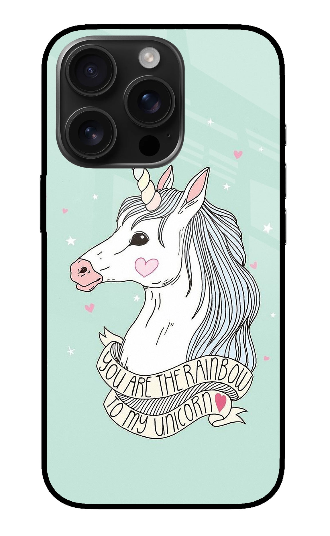 Unicorn Wallpaper iPhone 16 Pro Back Cover