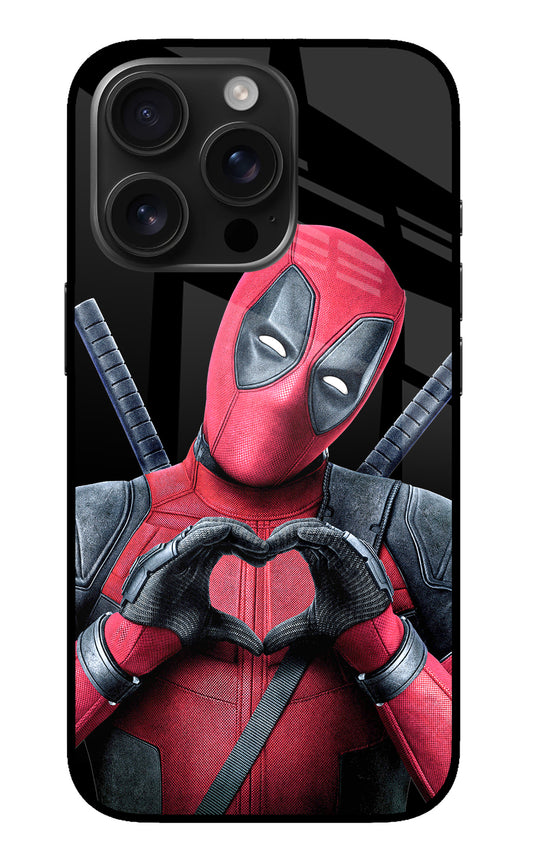 Deadpool iPhone 16 Pro Glass Case