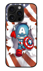 Captain America iPhone 16 Pro Glass Case