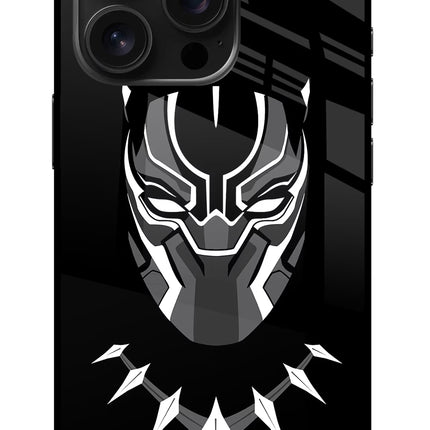 Black Panther iPhone 16 Pro Glass Case