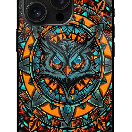 Angry Owl Art iPhone 16 Pro Glass Case