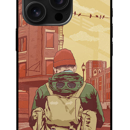 Adventurous iPhone 16 Pro Glass Case Back Cover by Casekaro