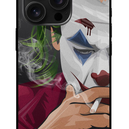 Joker Smoking iPhone 16 Pro Glass Case Back Cover by Casekaro
