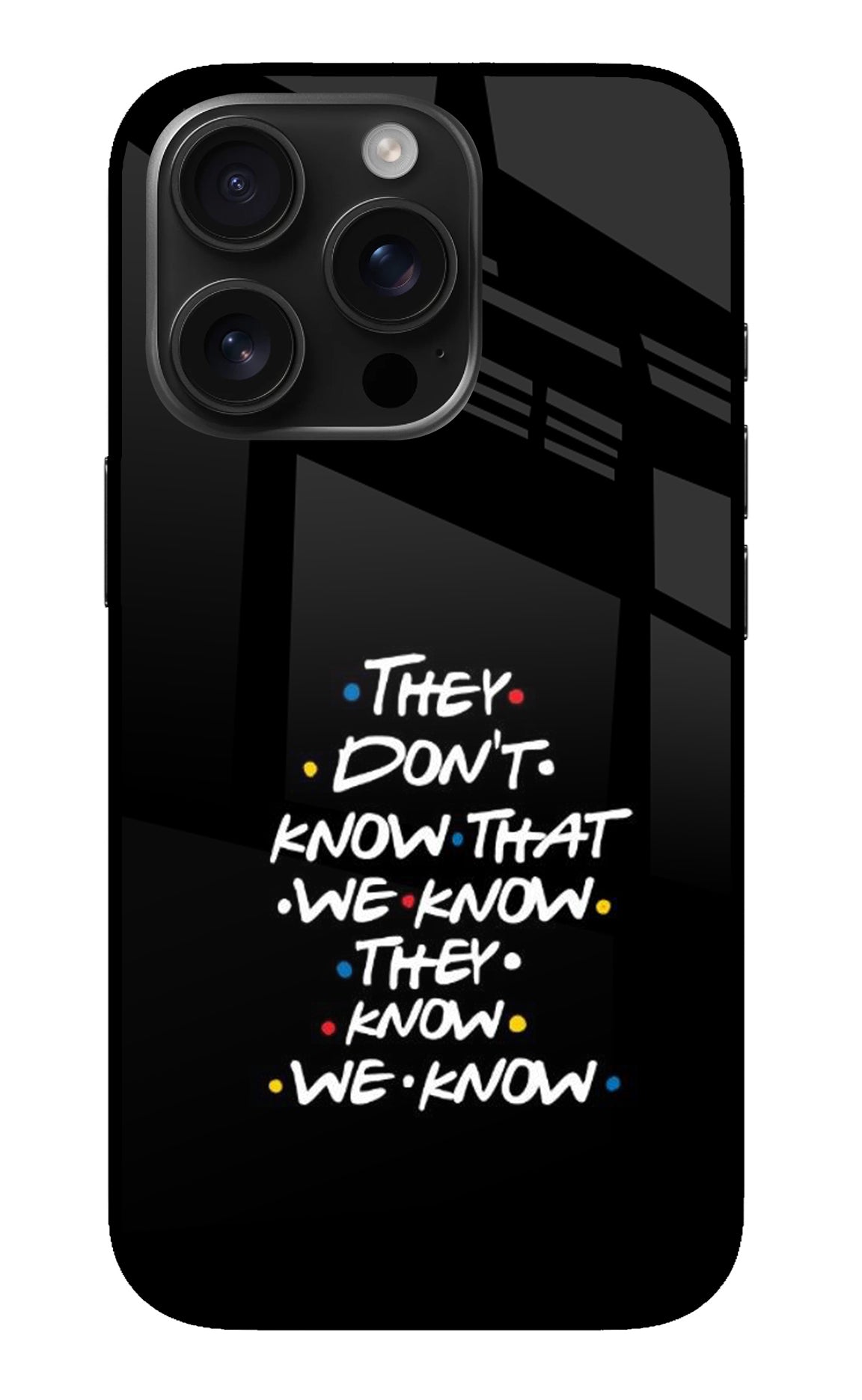 FRIENDS Dialogue iPhone 16 Pro Glass Case