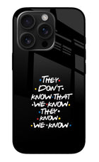 FRIENDS Dialogue iPhone 16 Pro Glass Case