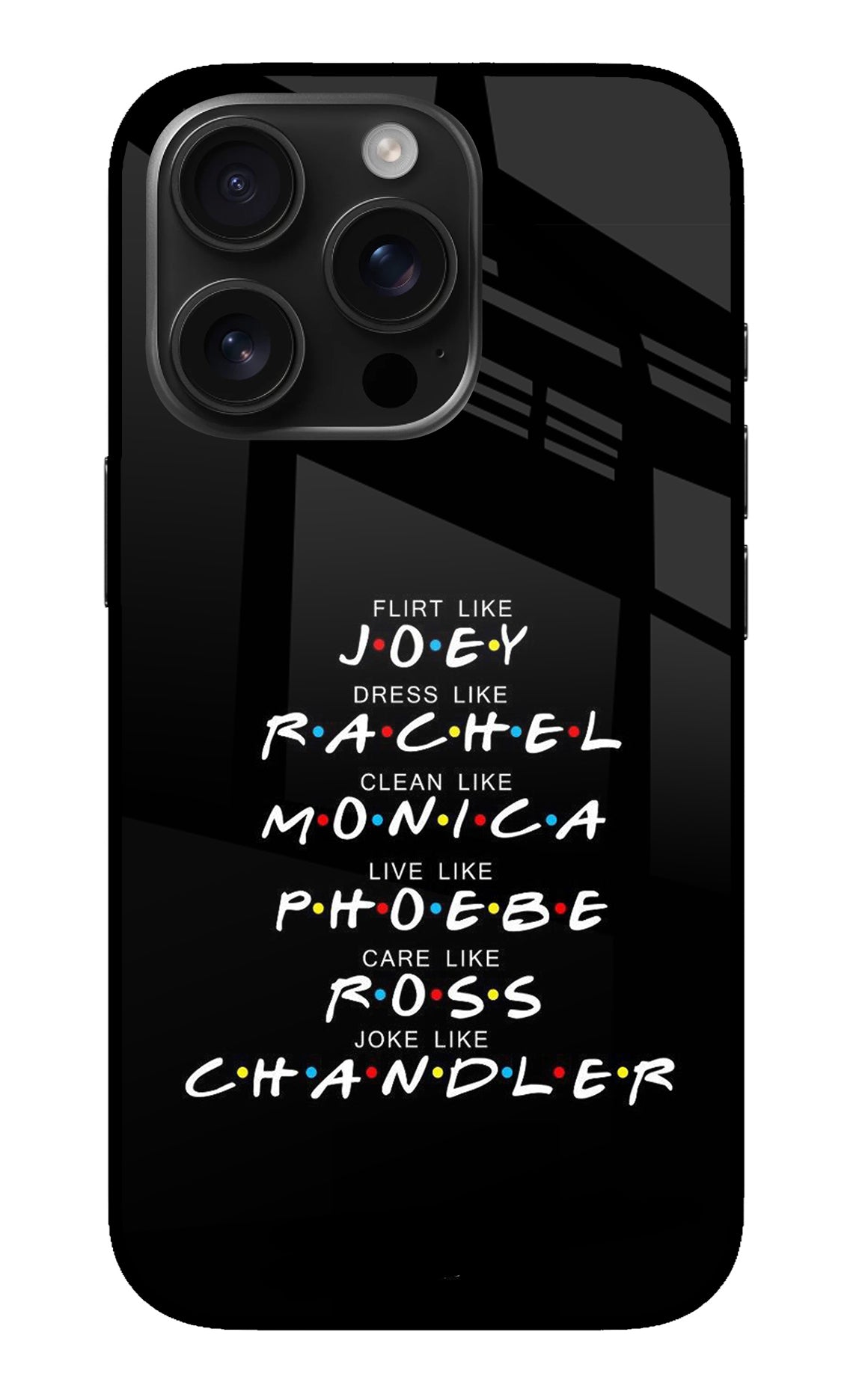 FRIENDS Character iPhone 16 Pro Back Cover