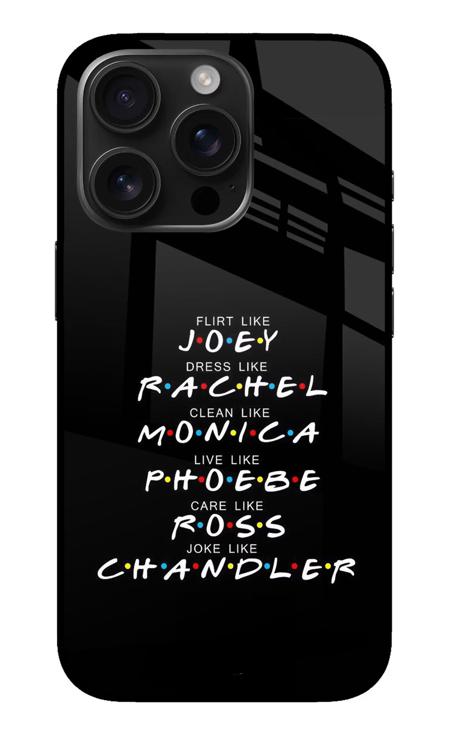 FRIENDS Character iPhone 16 Pro Back Cover, Metal case
