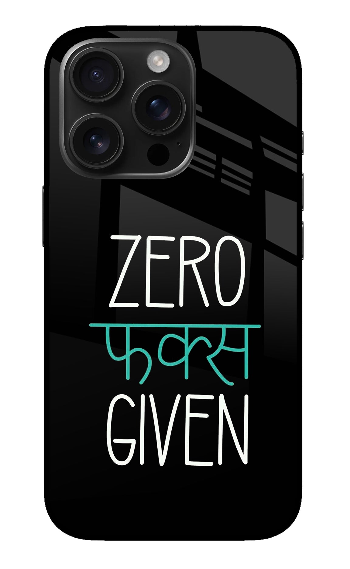 Zero Fucks Given iPhone 16 Pro Back Cover