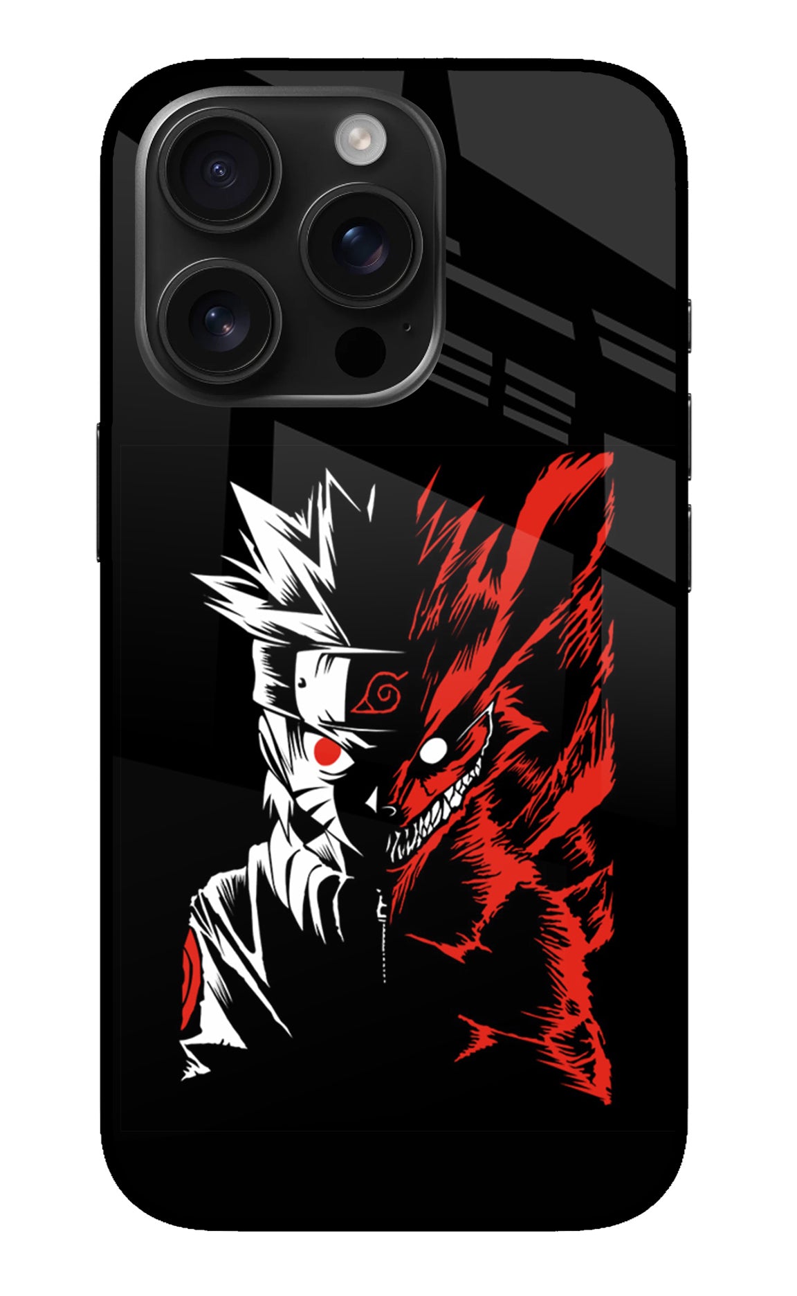 Naruto Two Face iPhone 16 Pro Glass Case