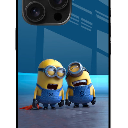 Minion Laughing iPhone 16 Pro Glass Case