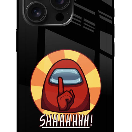 Among Us Shhh! iPhone 16 Pro Glass Case