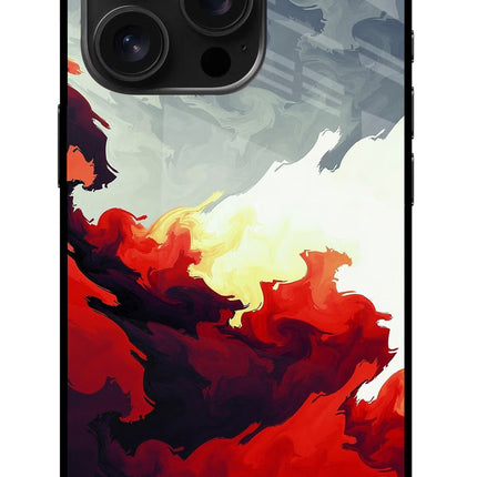 Fire Cloud iPhone 16 Pro Glass Case