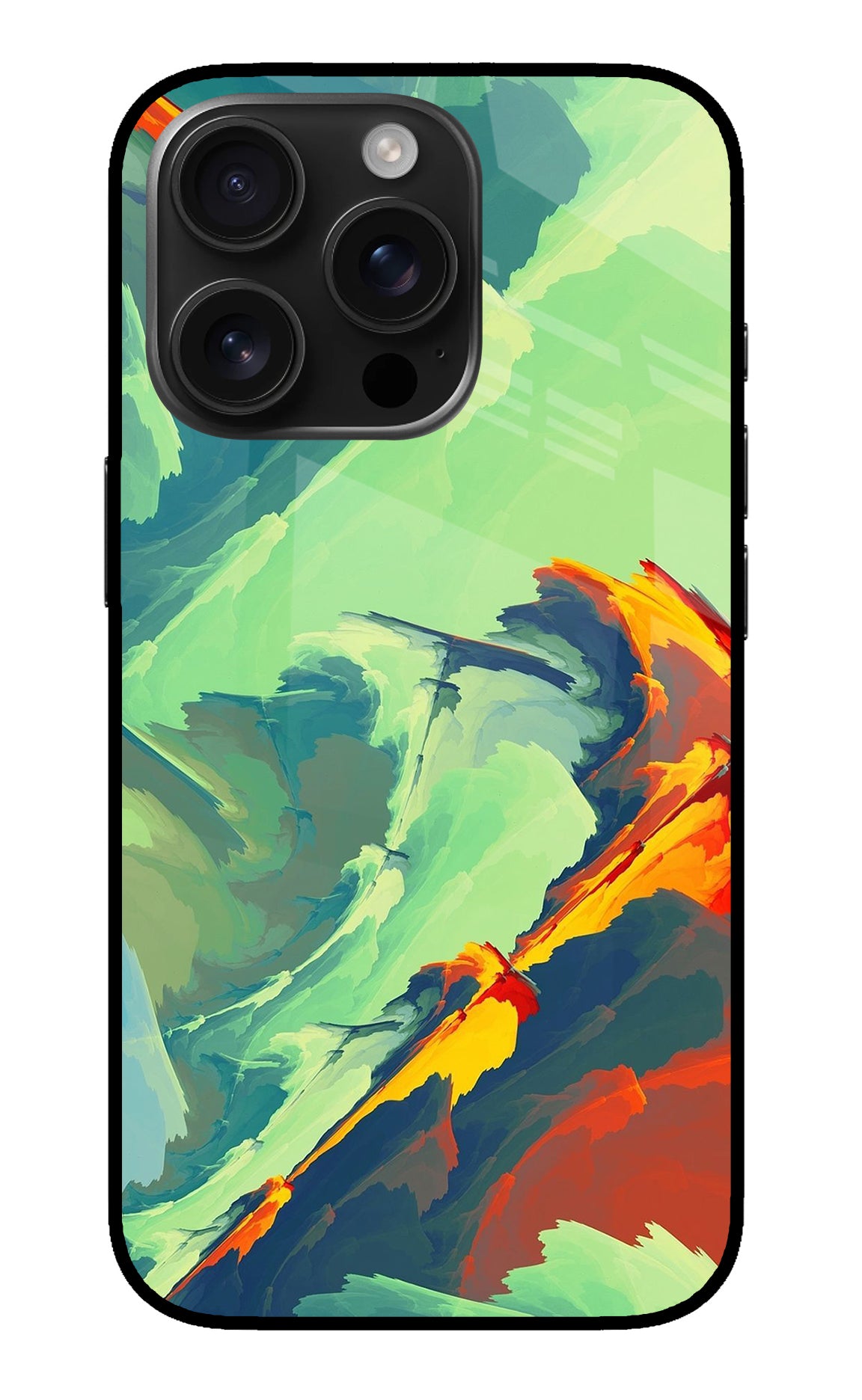 Paint Art iPhone 16 Pro Glass Case