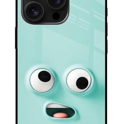 Funny Cartoon iPhone 16 Pro Glass Case Back Cover by Casekaro