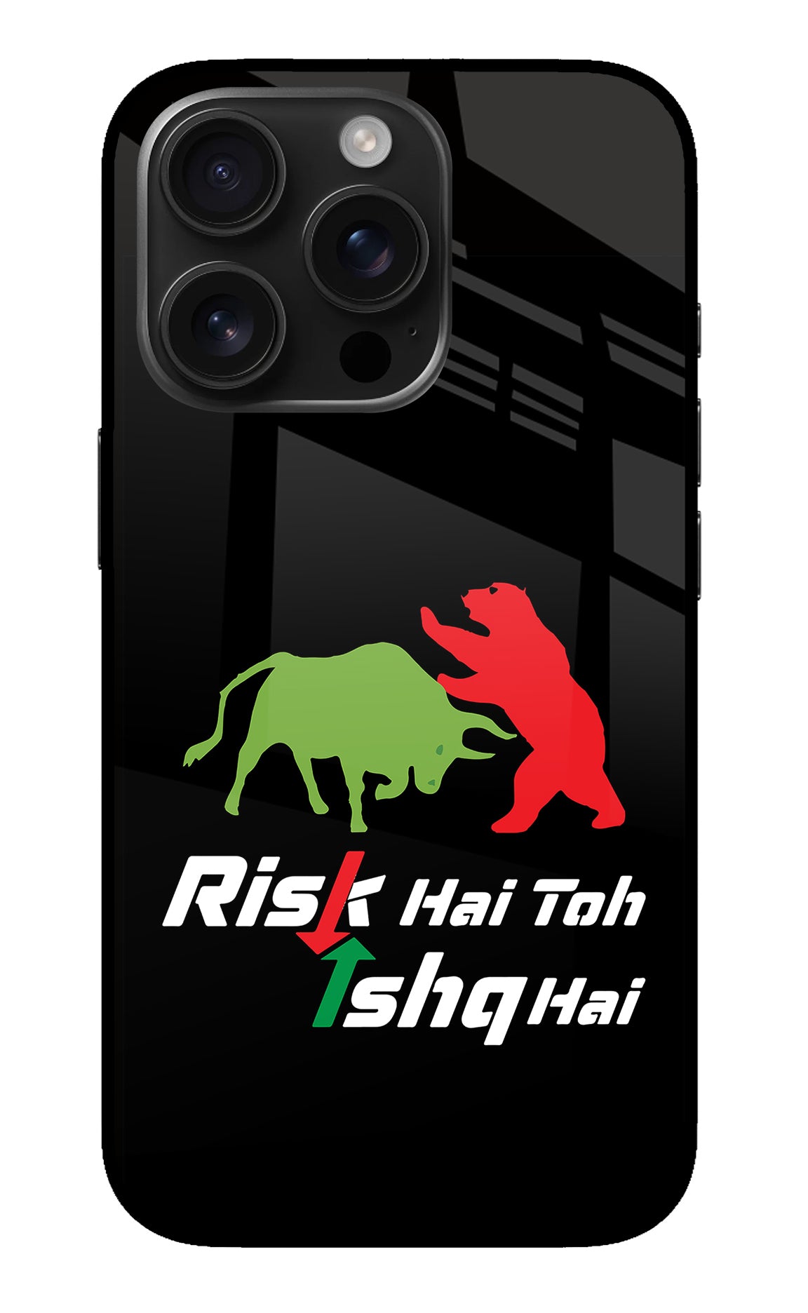 Risk Hai Toh Ishq Hai iPhone 16 Pro Glass Case