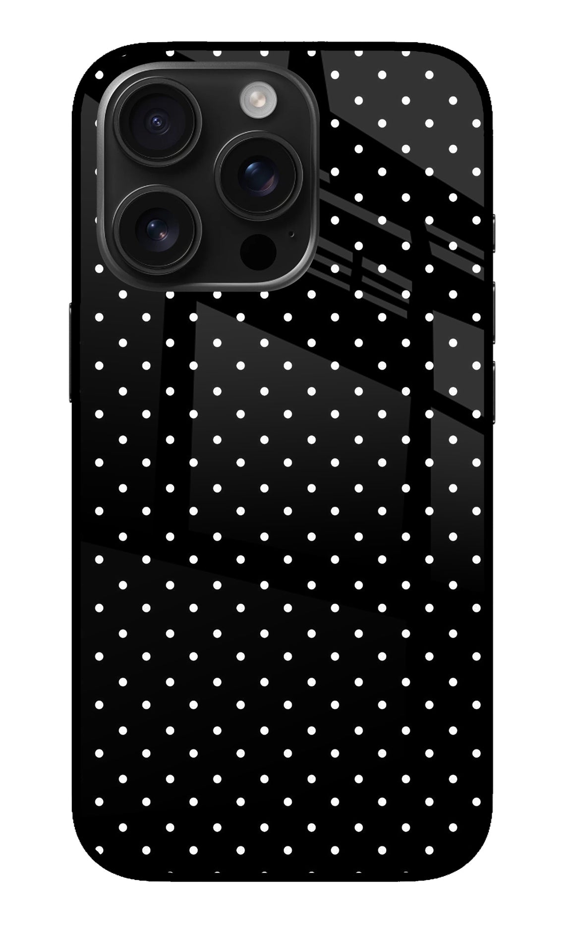 White Dots iPhone 16 Pro Back Cover