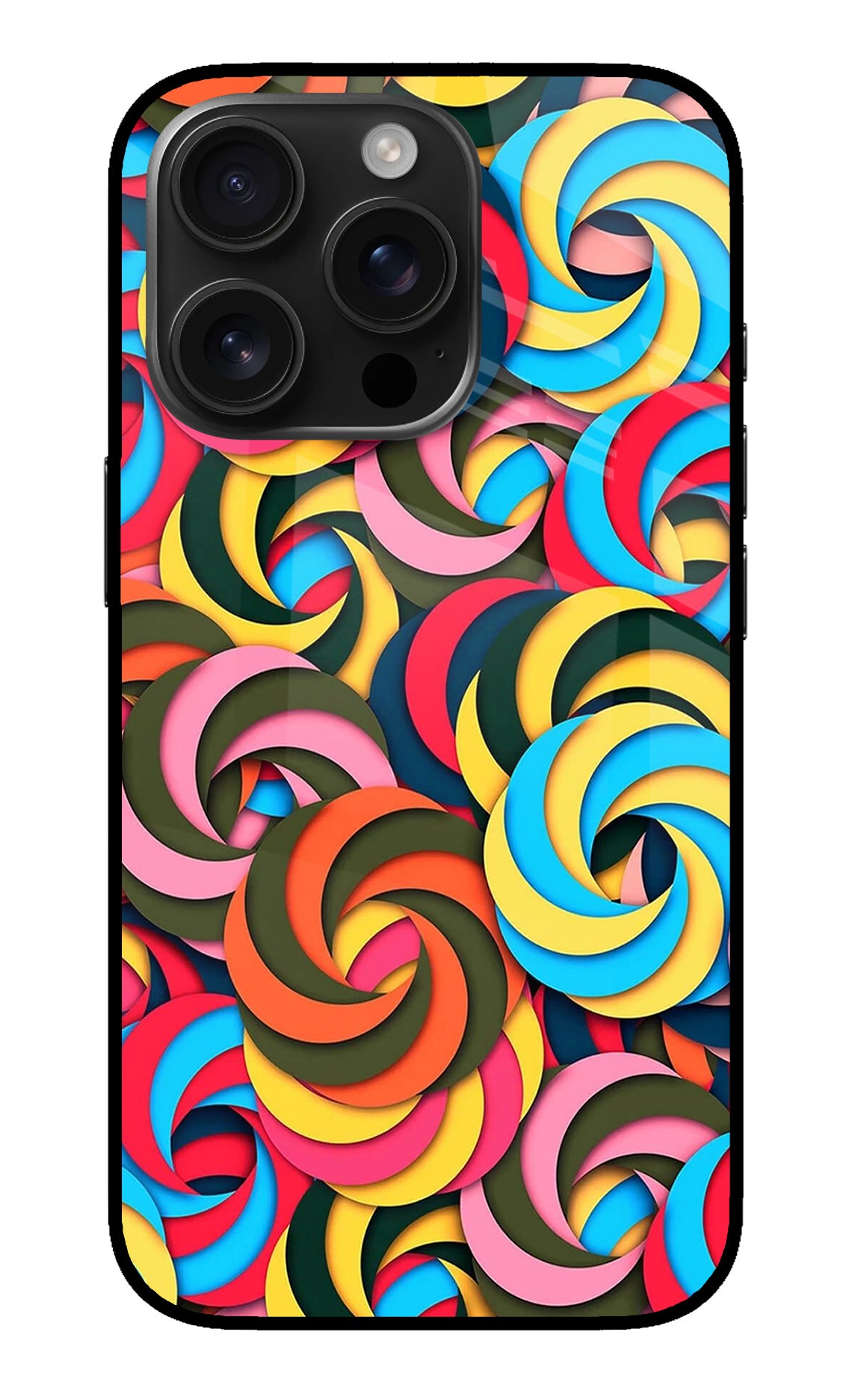 Spiral Pattern iPhone 16 Pro Back Cover