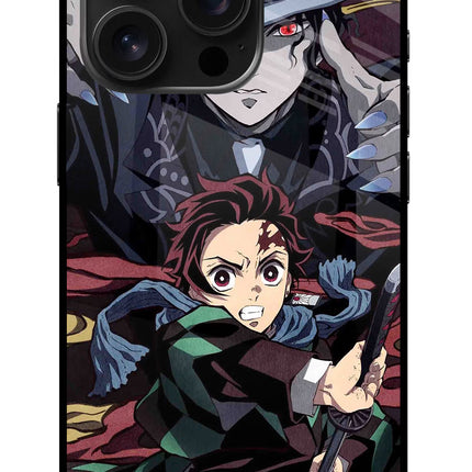 Demon Slayer iPhone 16 Pro Glass Case Back Cover by Casekaro
