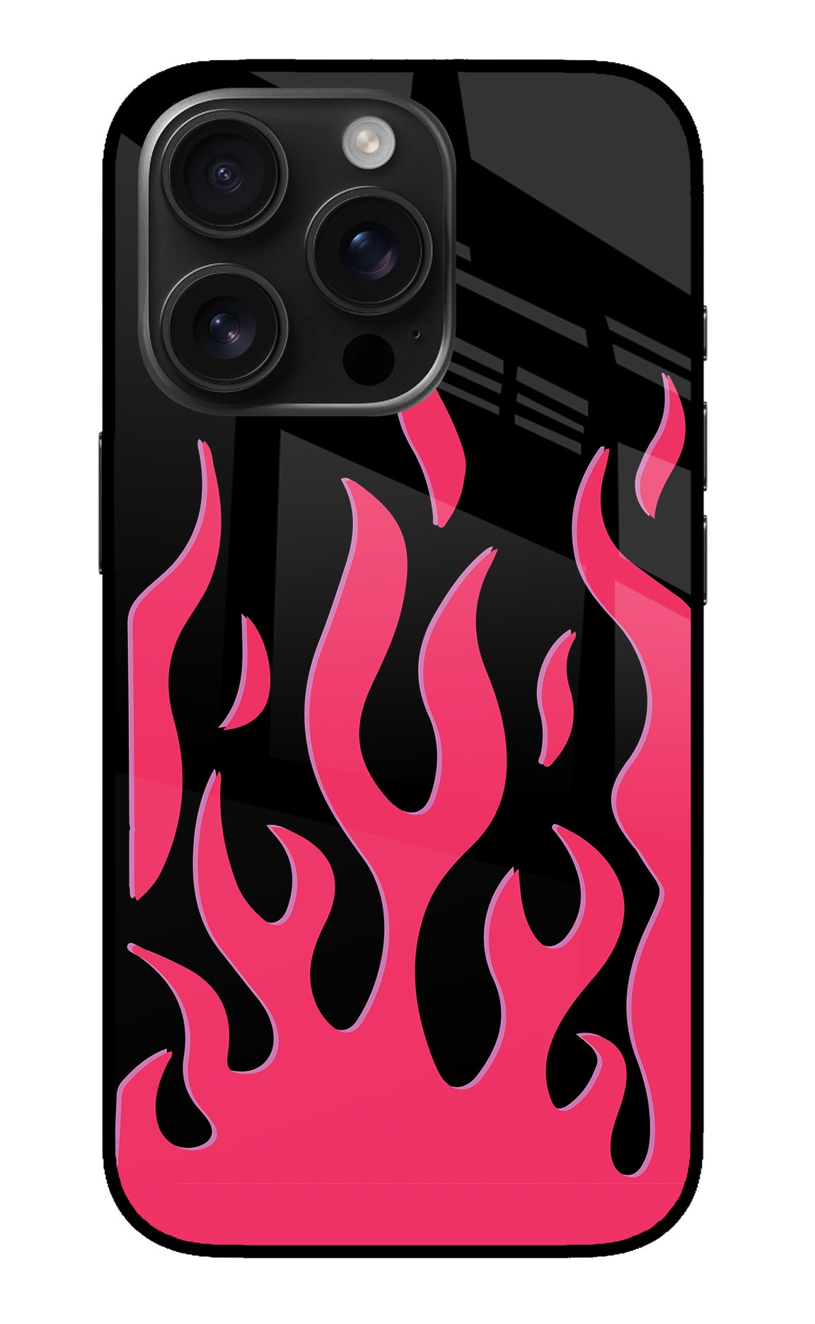 Fire Flames iPhone 16 Pro Back Cover