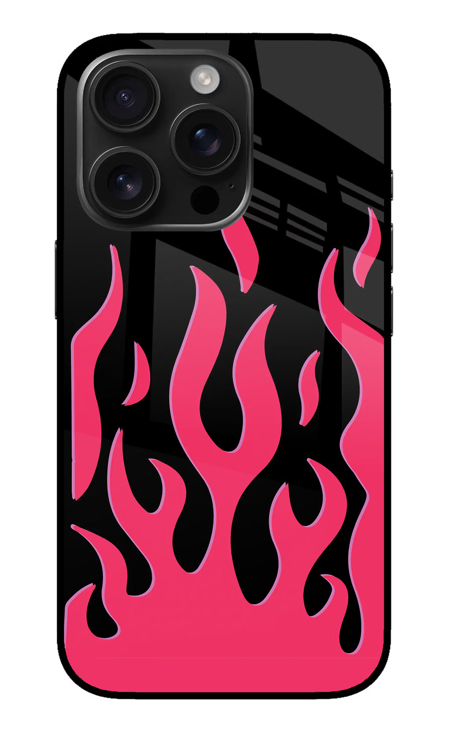 Fire Flames iPhone 16 Pro Back Cover, Metal case