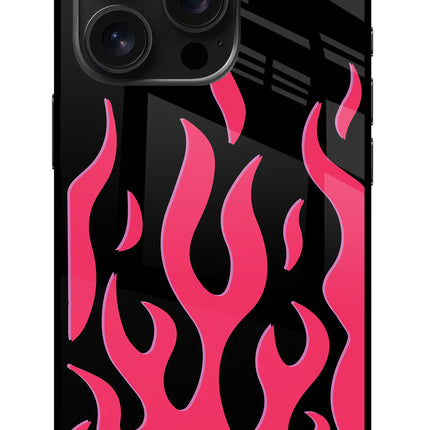 Fire Flames iPhone 16 Pro Glass Case