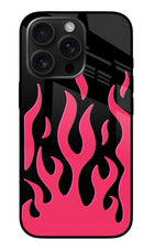 Fire Flames iPhone 16 Pro Glass Case