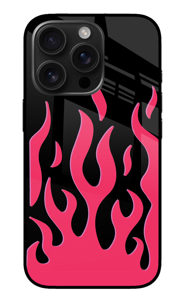 Fire Flames iPhone 16 Pro Glass Case